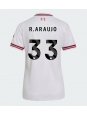 Ženske Nogometnih dresov Liverpool Ronald Araujo #33 Gostujoči 2026-27 Kratki rokavi Ženske Nogometnih dresov Liverpool Ronald Araujo #33 Gostujoči 2026-27 Kratki rokavi